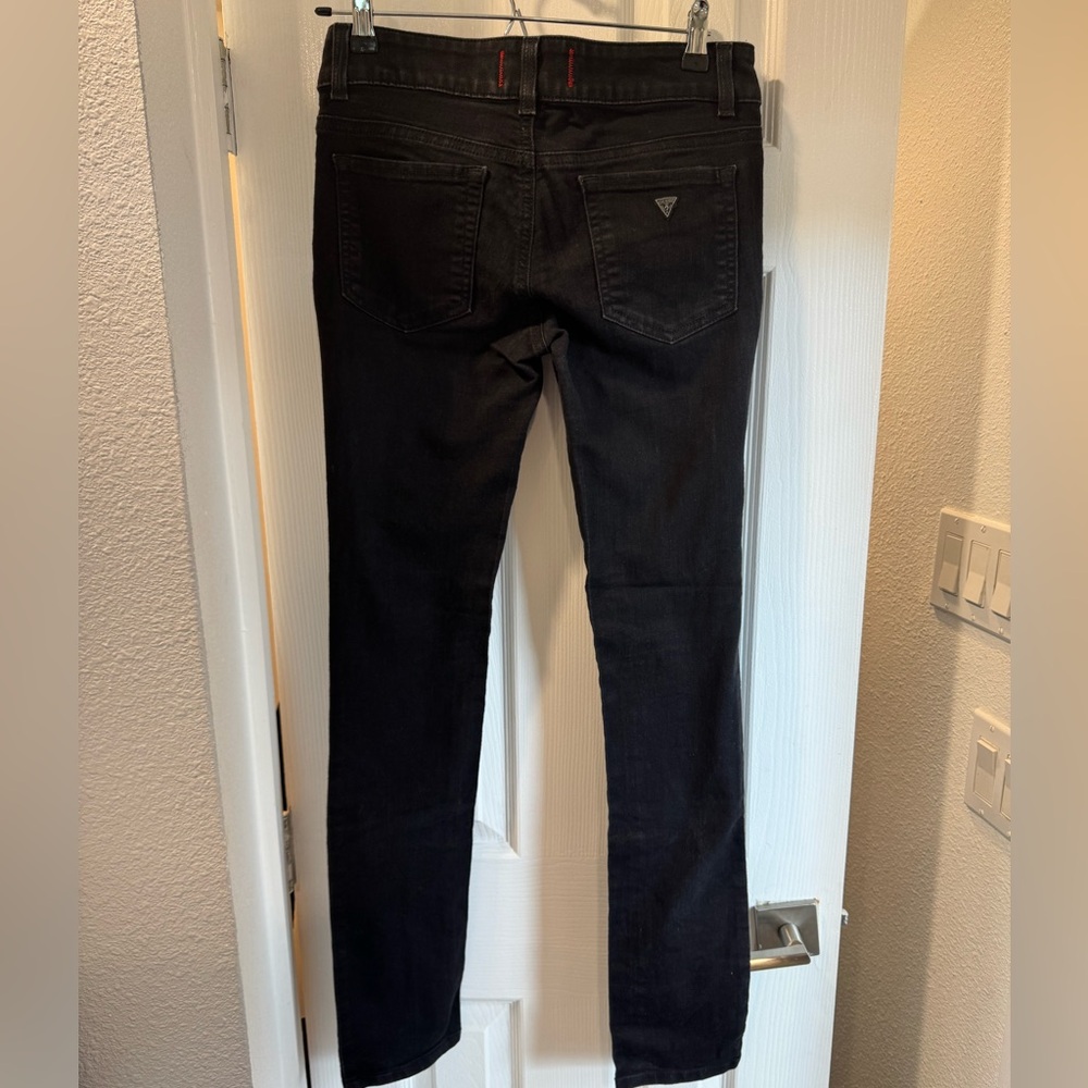 Guess Black Sarah Fit Medium Rise Skinny Jeans - Picture 2 of 5